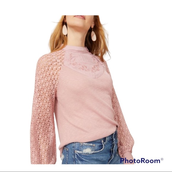Free People Rose Sweetest Thing Thermal size m - Picture 2 of 14